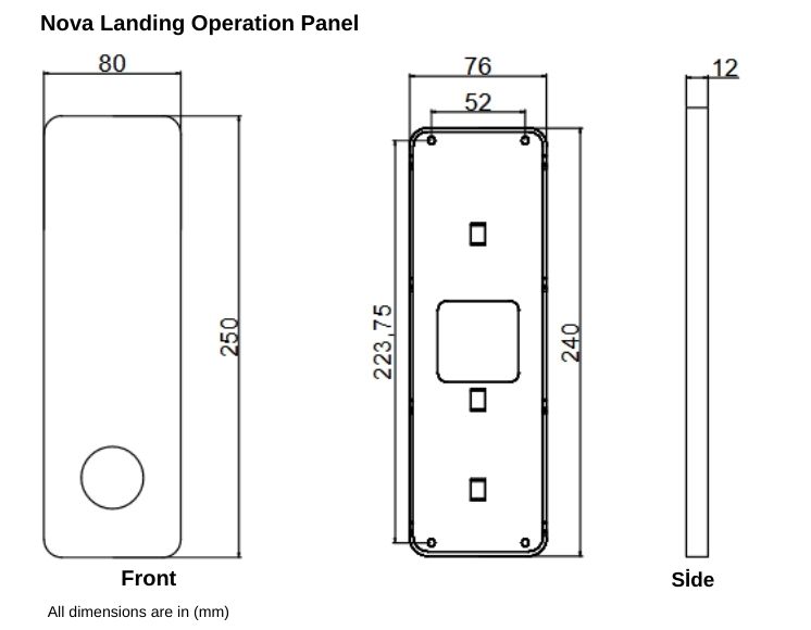 Nova Landing Operation Panel